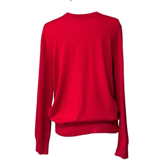 Brooks Brothers Red Italian Yarn Merino Wool Crew Neck Sweater - Medium - Picture 1 of 6